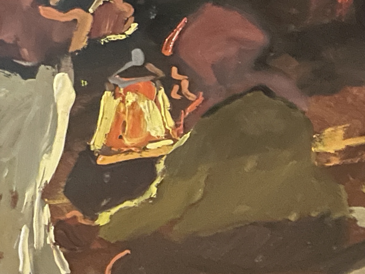 Les tsiganes la nuit. Peinture à l’huile sur masonite par Basso Ragni(1921-1979) années 50/60-photo-8
