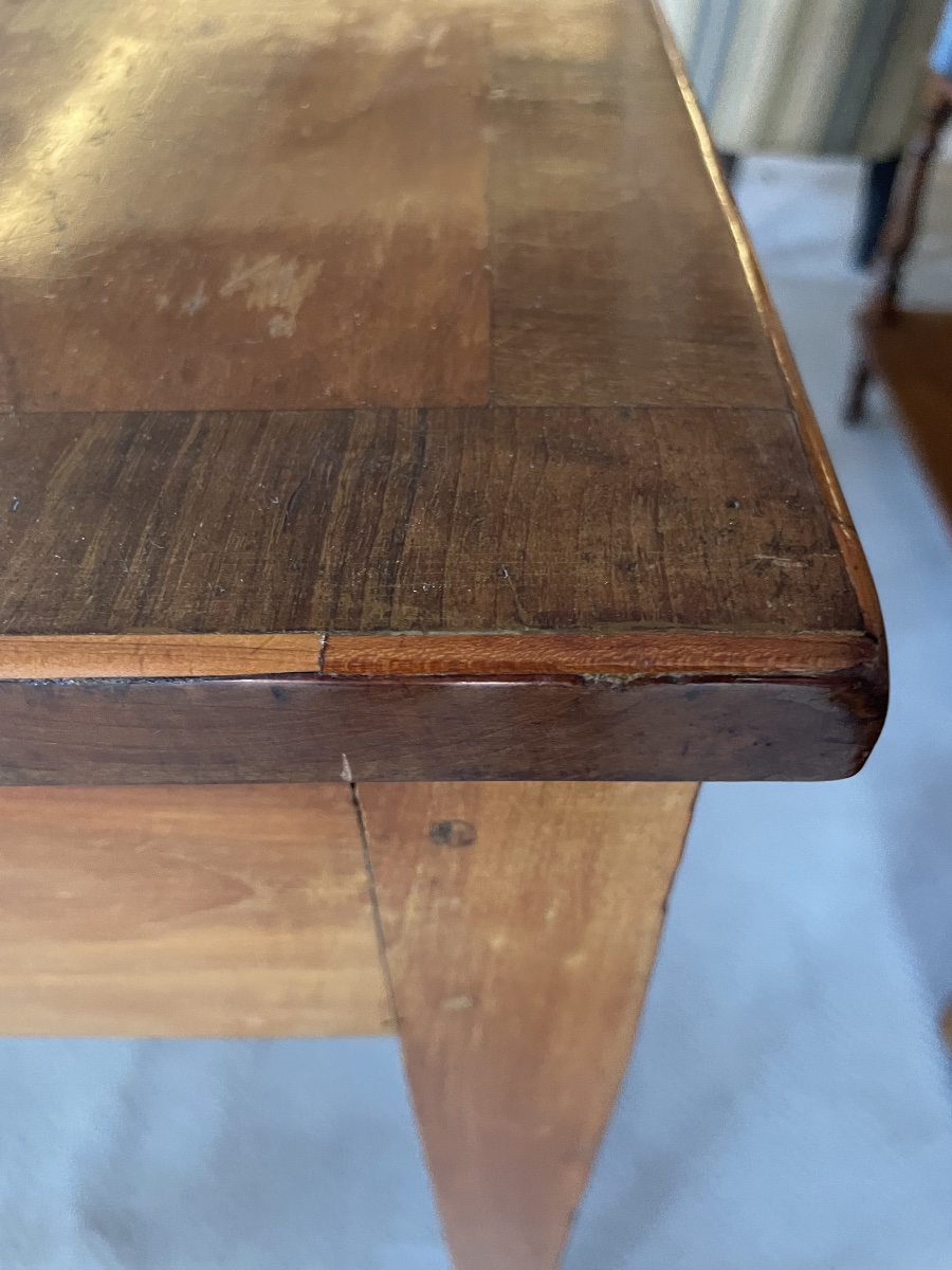 Ancienne table de jeu, époque et style Louis XVI-photo-2