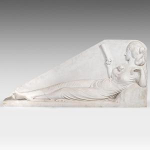 Relief en marbre de Carrare