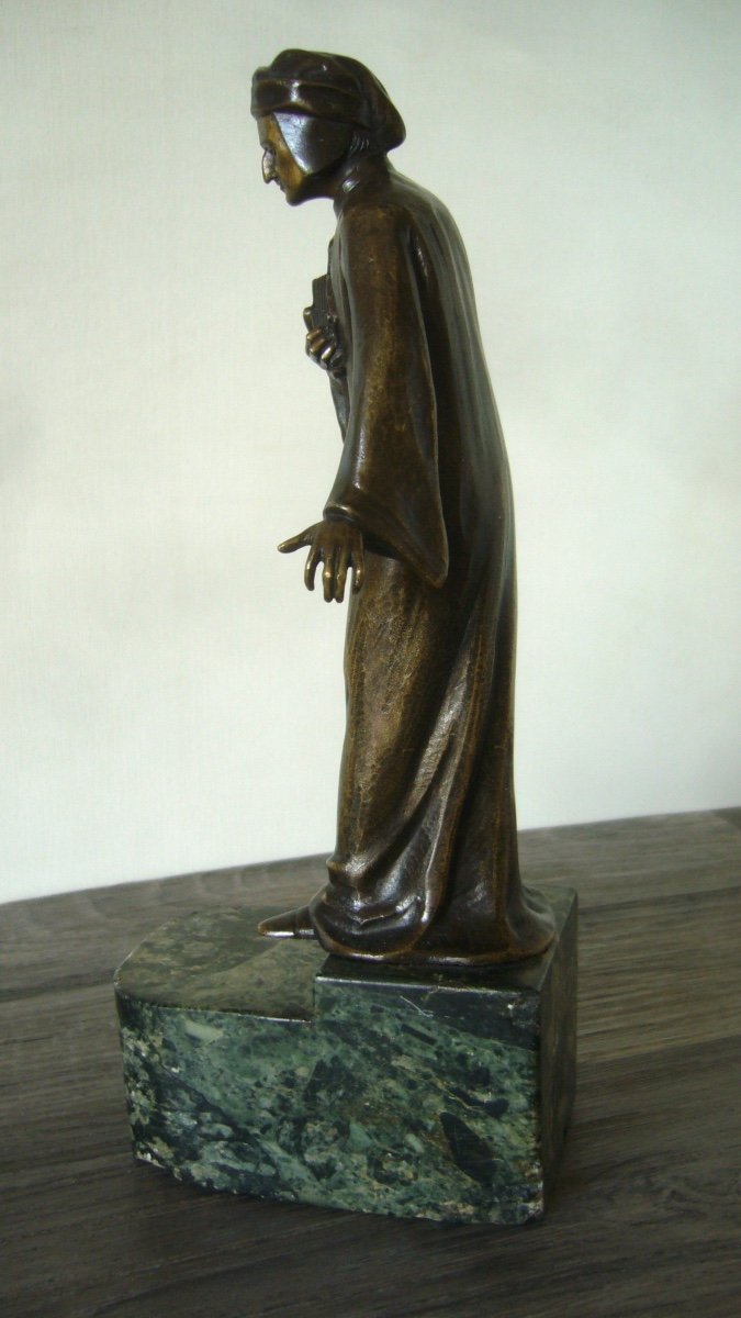 Bronze De Dante, Début XX ème.-photo-3