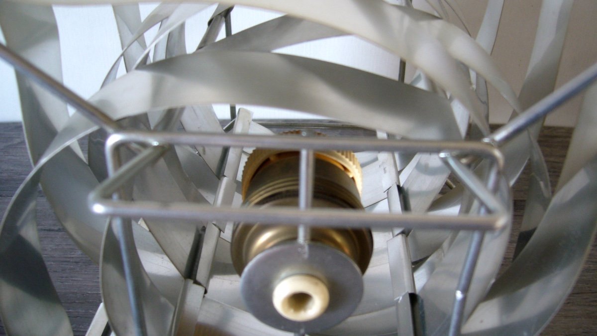 Lampe Aluminium De Max Sauze, Design 1960-70-photo-1