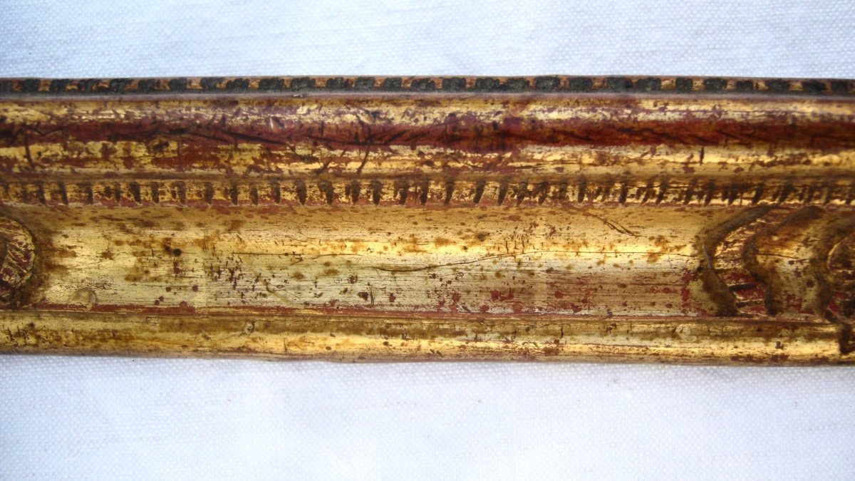 Golden Wood Frame With Reversed Profile, 18th Century-photo-5