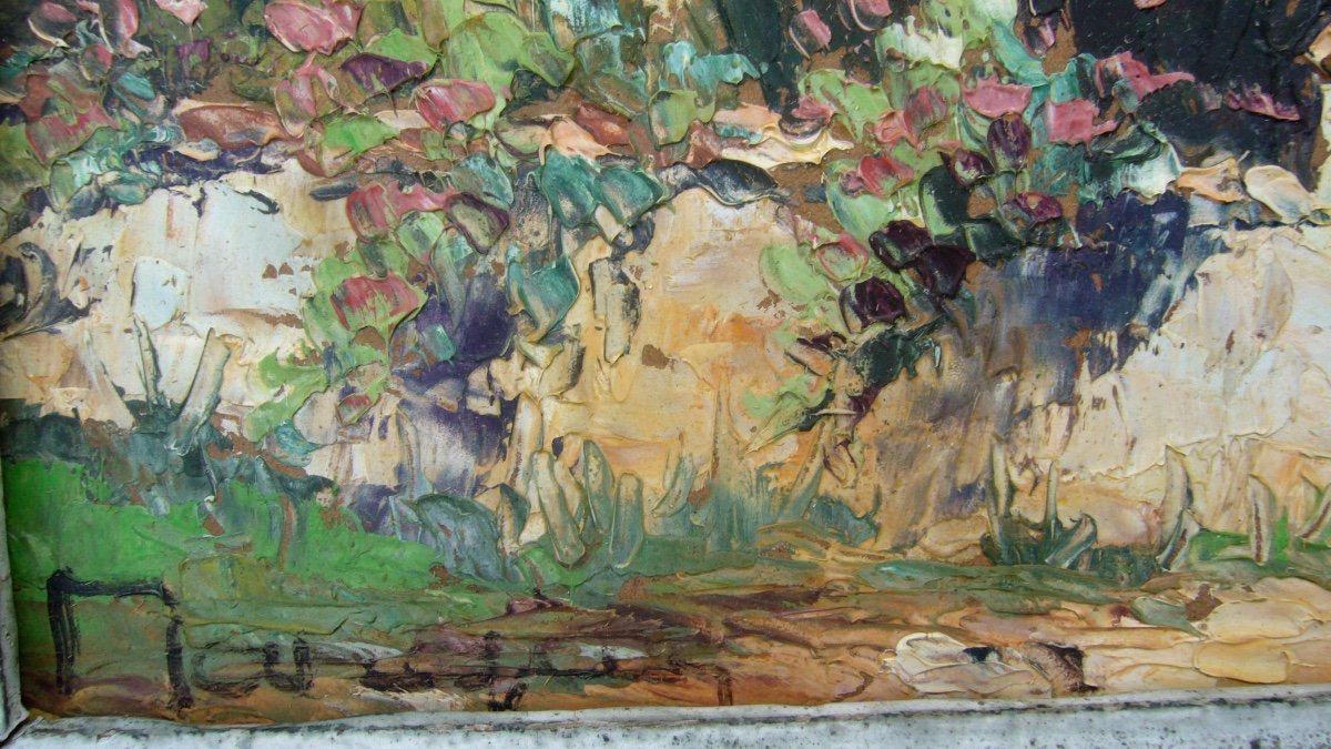 Henri Bargin, Oil On Hardboard, Provence.-photo-3