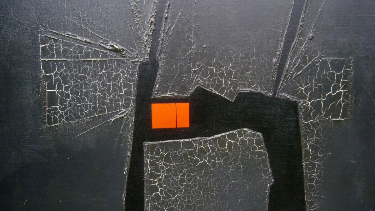 Oil, Mixed Media On Canvas By Claude Jebeili, Late 20th Century-photo-3