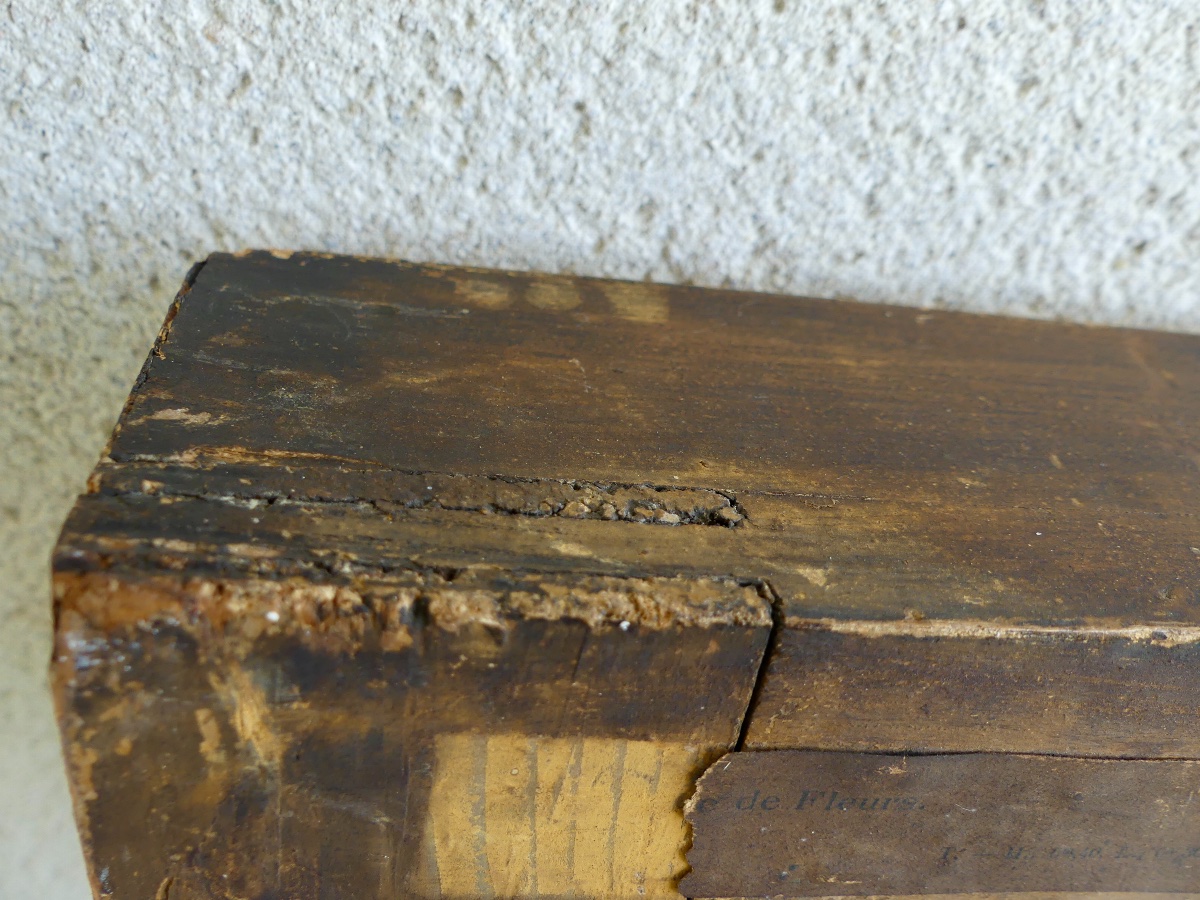 Cadre en bois mouluré et doré, Italie, XVIII ème-photo-5