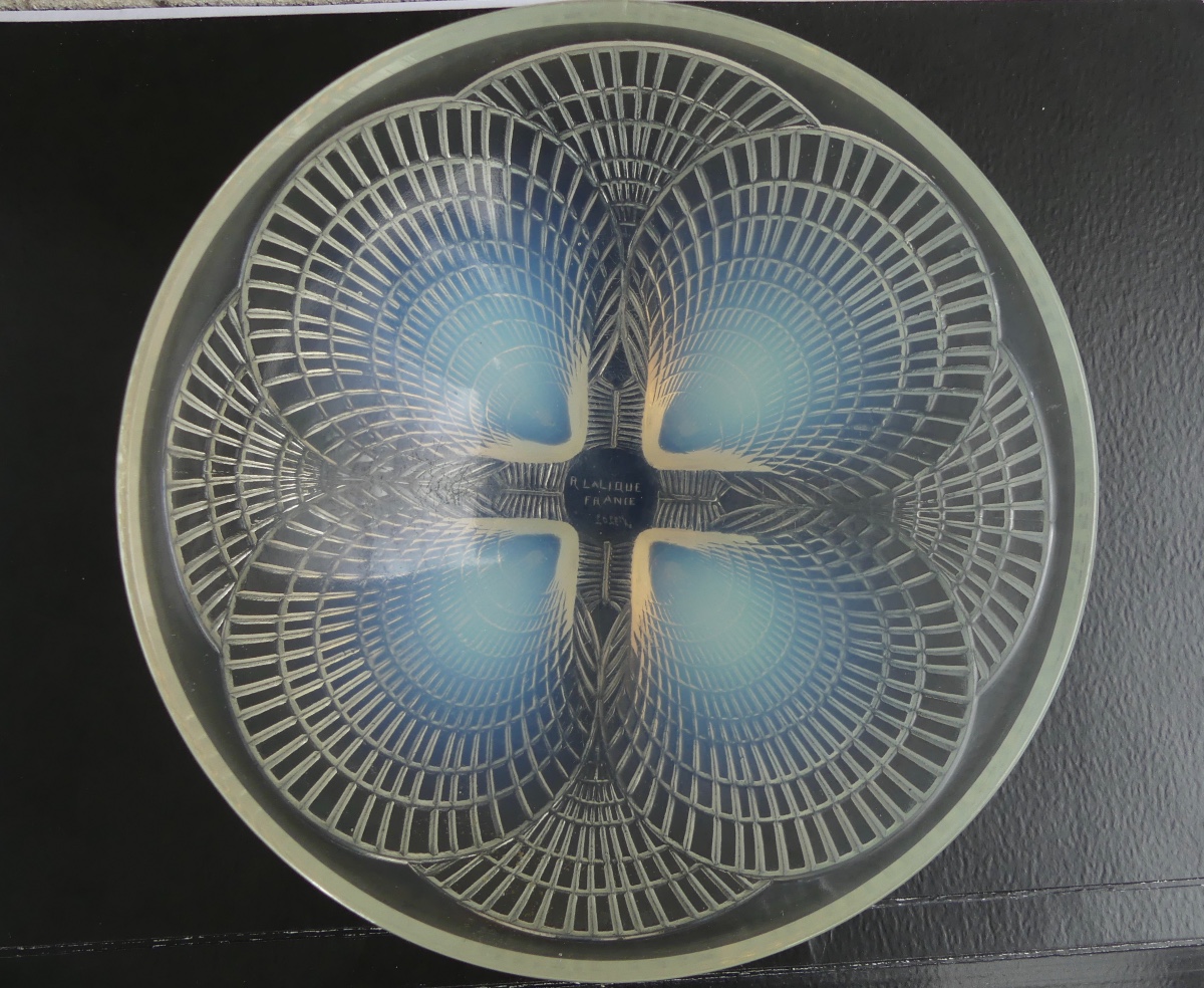 Coupe rené Lalique, " coquilles ", années 1920.