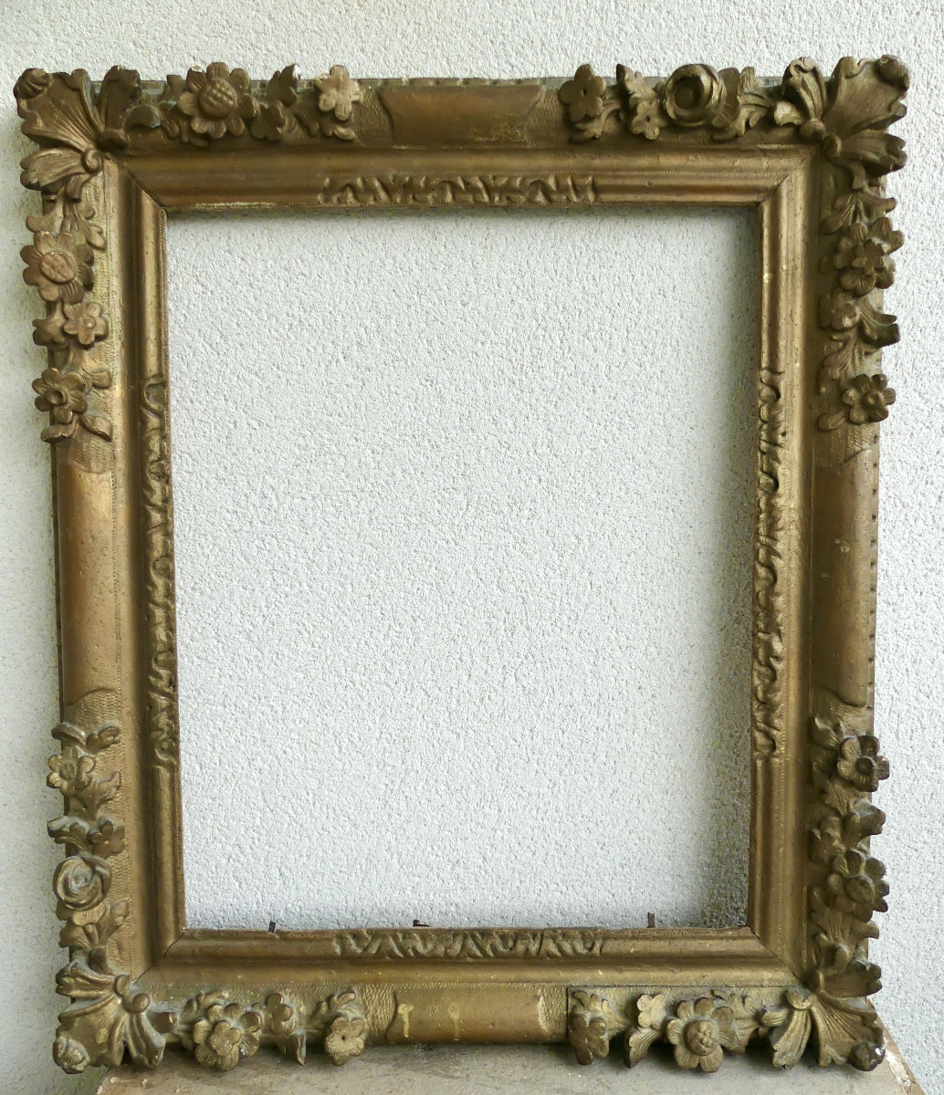 Cadre en bois sculpté et doré, LOUIS XIII/ XIV, XVII ème