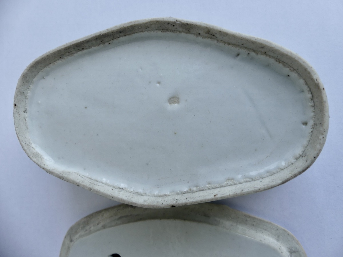 Boite à grillons, porcelaine, Chine fin XIX ème-photo-2