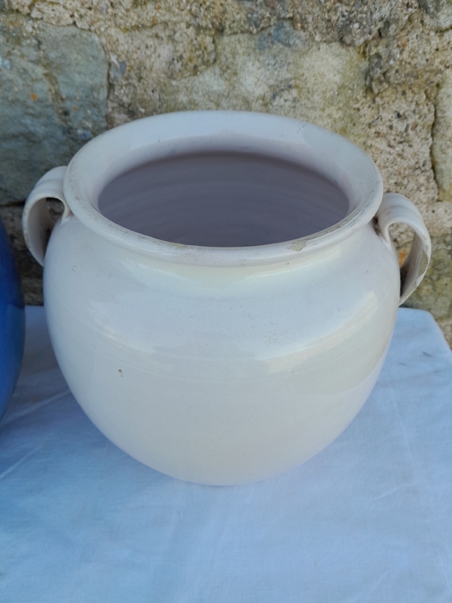 Lot de 3 pots à confit de Martres-Tolosane, sud-ouest France-photo-2