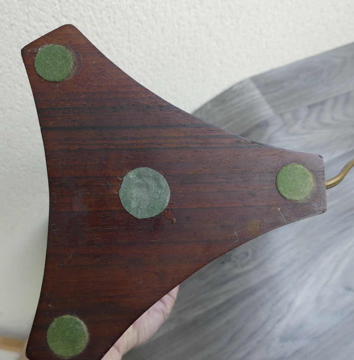 Pied de lampe en palissandre de Rio, 1950/60, design XX ème.-photo-4