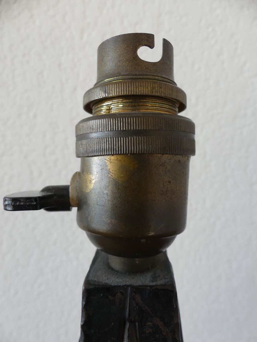 pied de lampe fer forgé , art déco, 1930-photo-4