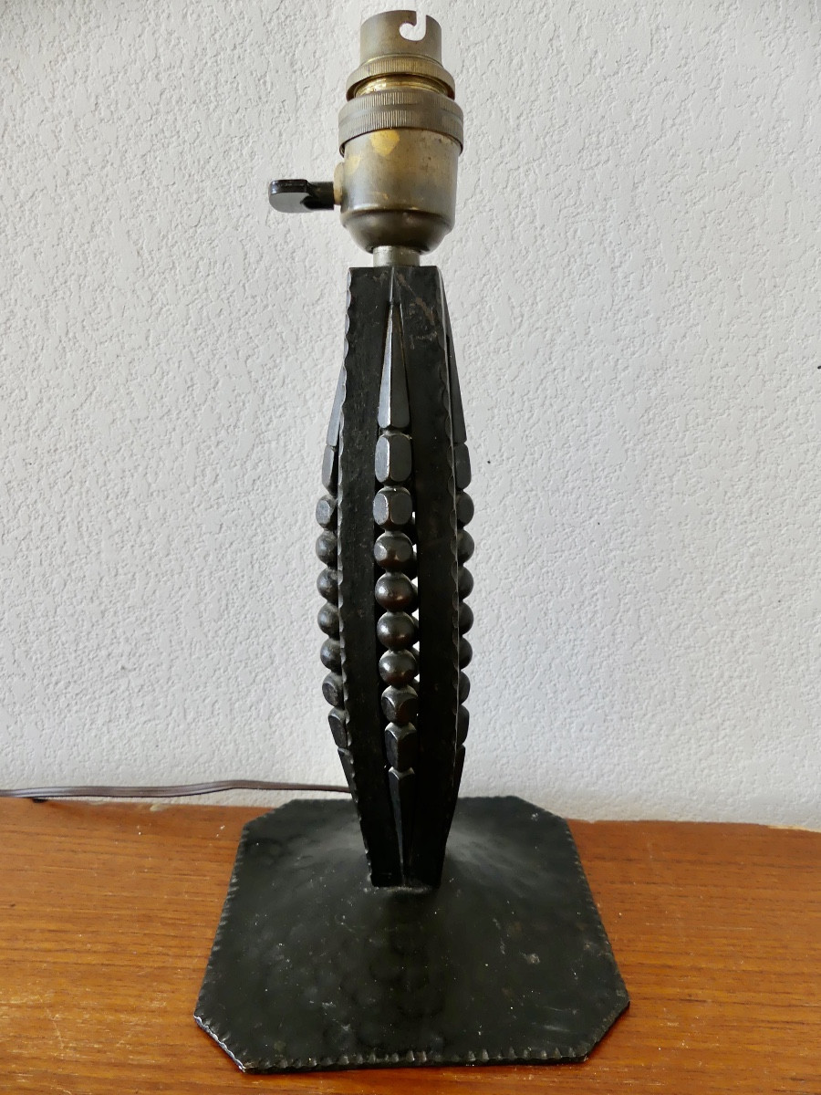 pied de lampe fer forgé , art déco, 1930