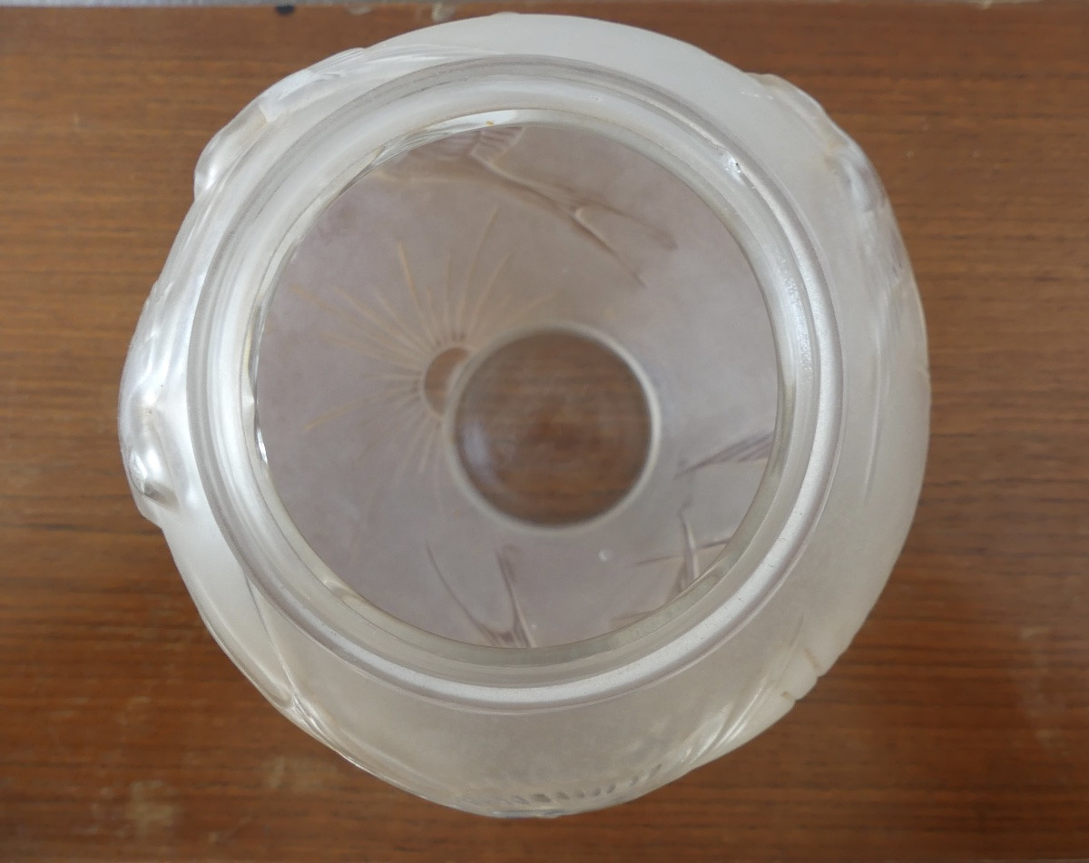 vase en verre de sabino, vers 1930, art déco.-photo-6