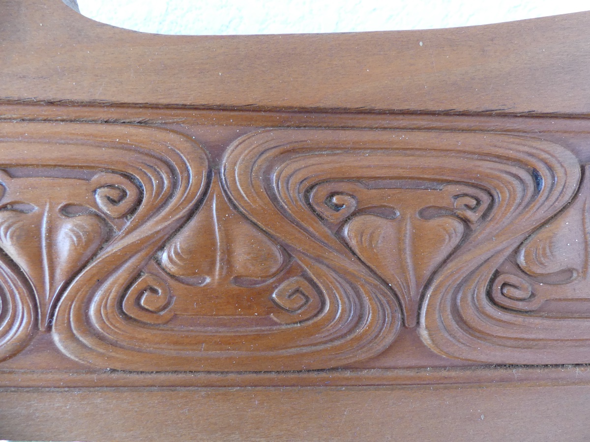 Carved Wooden Frame With Tabernacle, Circa 1900, Art Nouveau.-photo-1