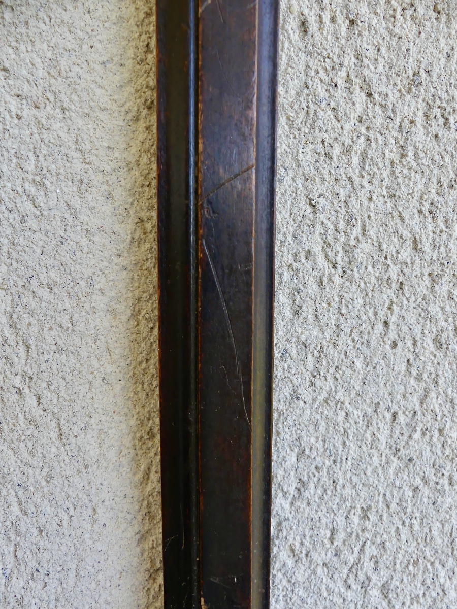 Cadre en bois mouluré et noirci, début XIX ème-photo-4