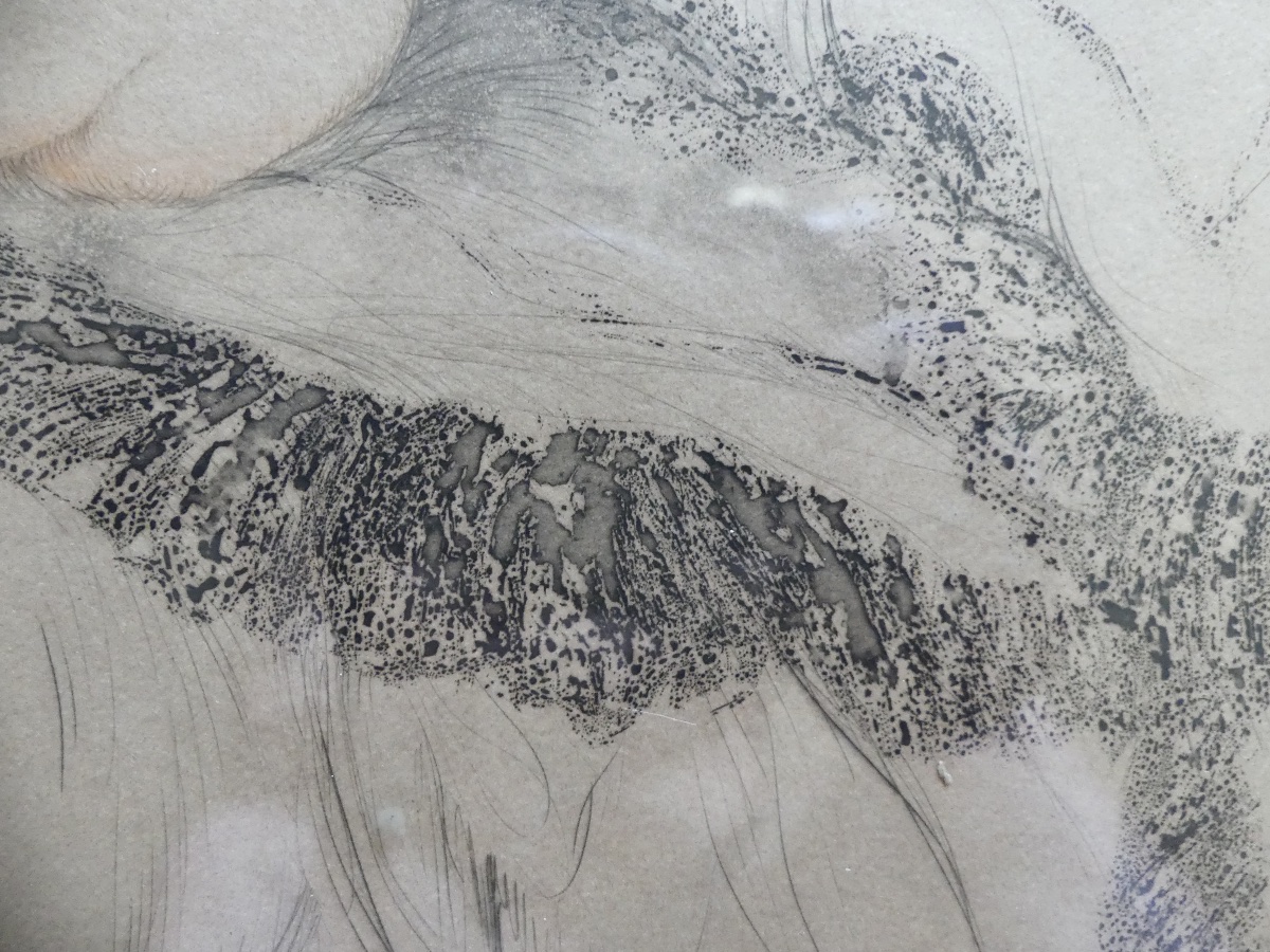 Louis Icart,  "le coucher", eau forte et aquatinte, signée, art deco-photo-6