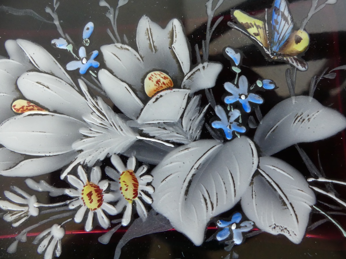 Enameled Opaline Jewelry Box, Restoration Period, 19th Century-photo-3