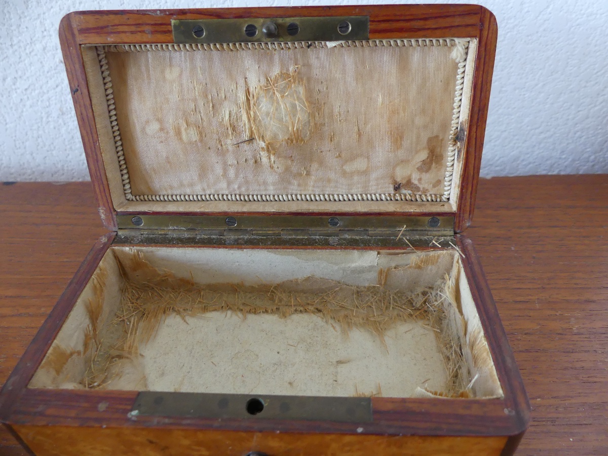Coffret en marqueterie, époque restauration, XIX ème-photo-3