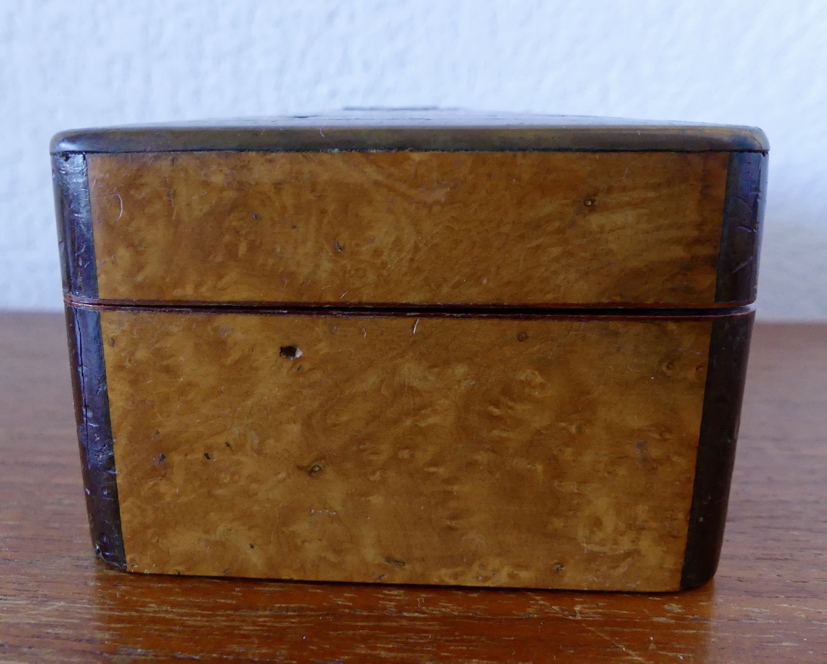Coffret en marqueterie, époque restauration, XIX ème-photo-4