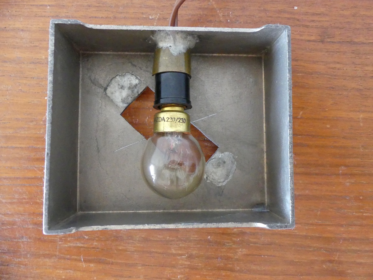 Lamp, Glass Nightlight, Chrome Base, Polar Bear, Art Deco, 1930.-photo-8