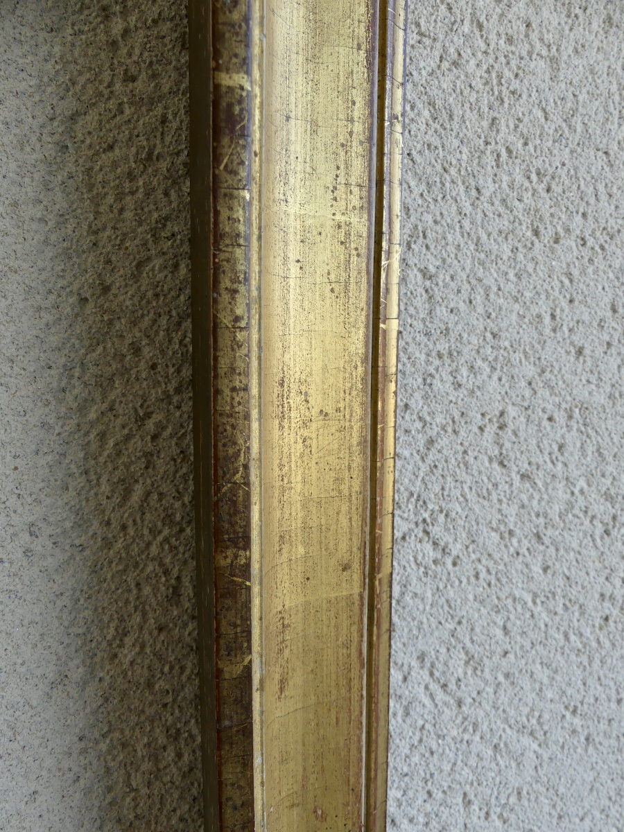 Gilded Wooden Frame From The Late 18th Century / Early 19th Century.-photo-2