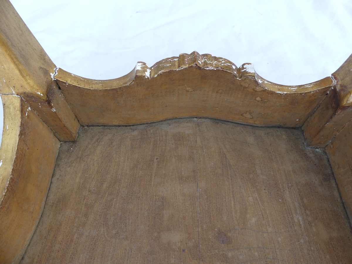 table en bois doré sculpté style Louis XV, début XX ème-photo-7