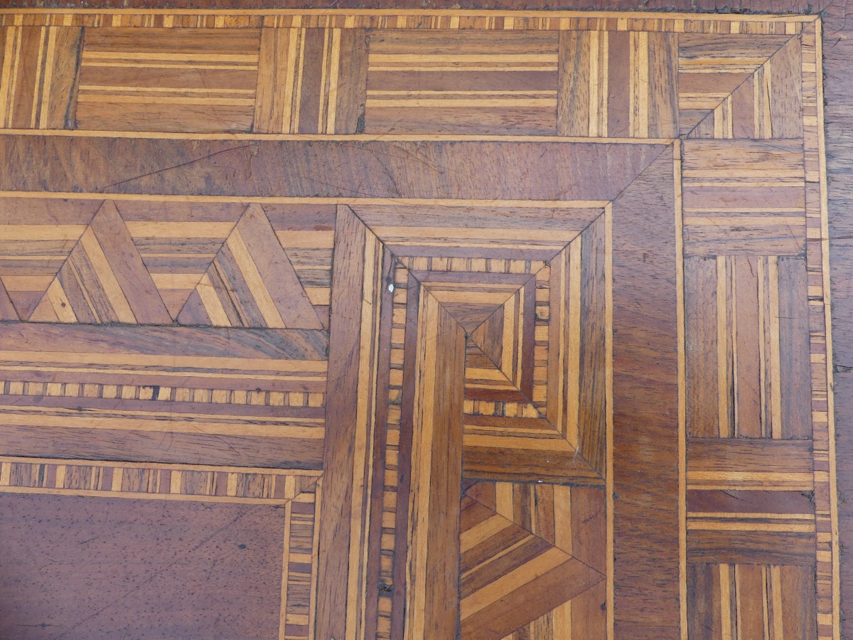 Marquetry Side Table From Sorrente, Italy, Mid-19th Century-photo-4