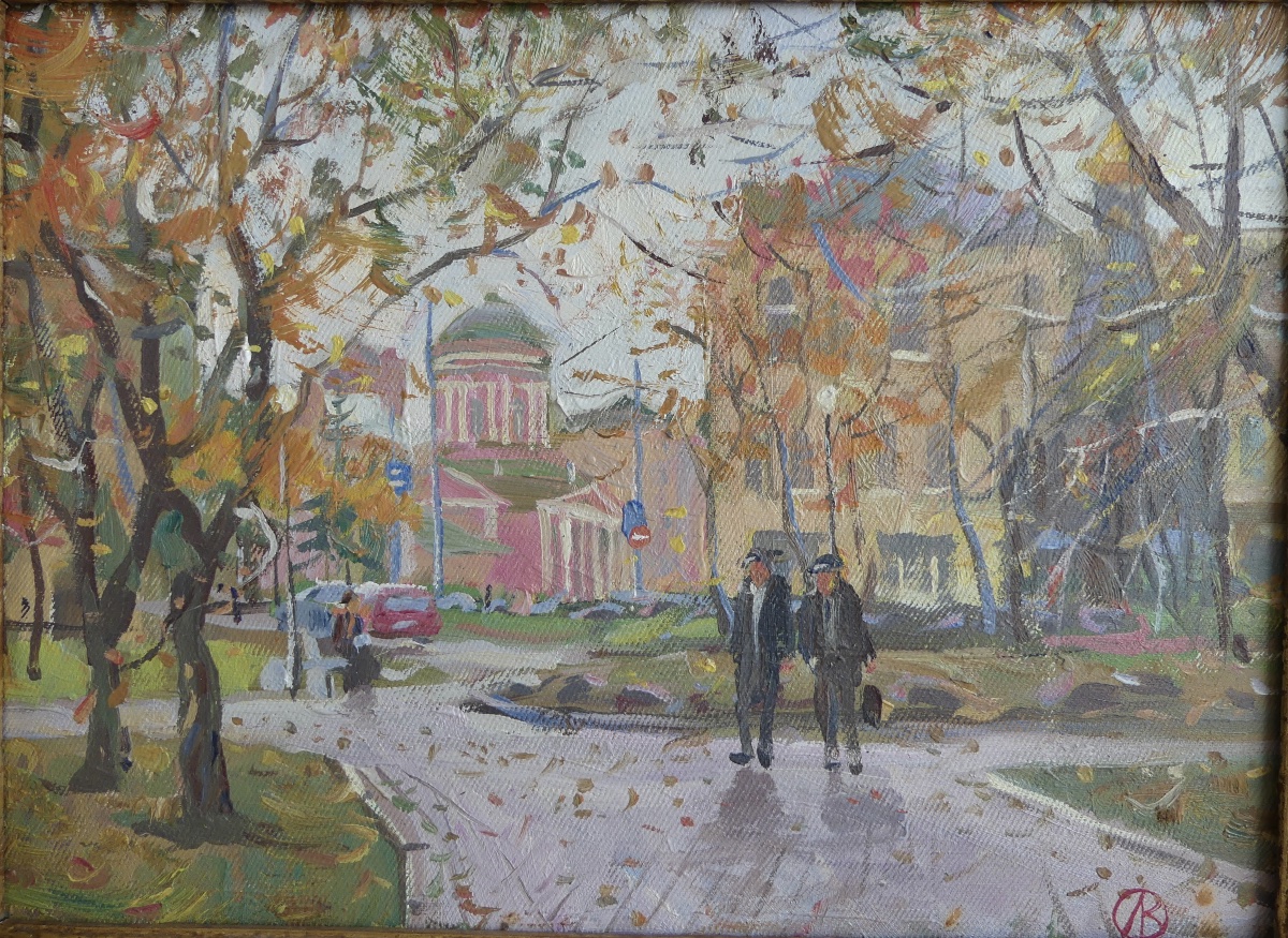 Vladimir Eugenievich ORLOV, huile sur toile, &eacute;cole Russe, Moscou, XX&egrave;me