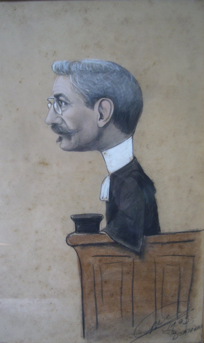 Portrait Caricaturé d'Avocat