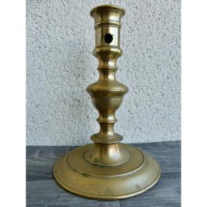 Bougeoir bronze Louis XIII, XVII ème.