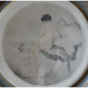Louis Icart, “sunset,” Etching And Aquatint, Signed, Art Deco