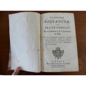 Book: *the Perfect Baker* By Parmentier, 1778