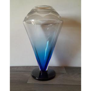 Schneider Art Deco Glass Vase