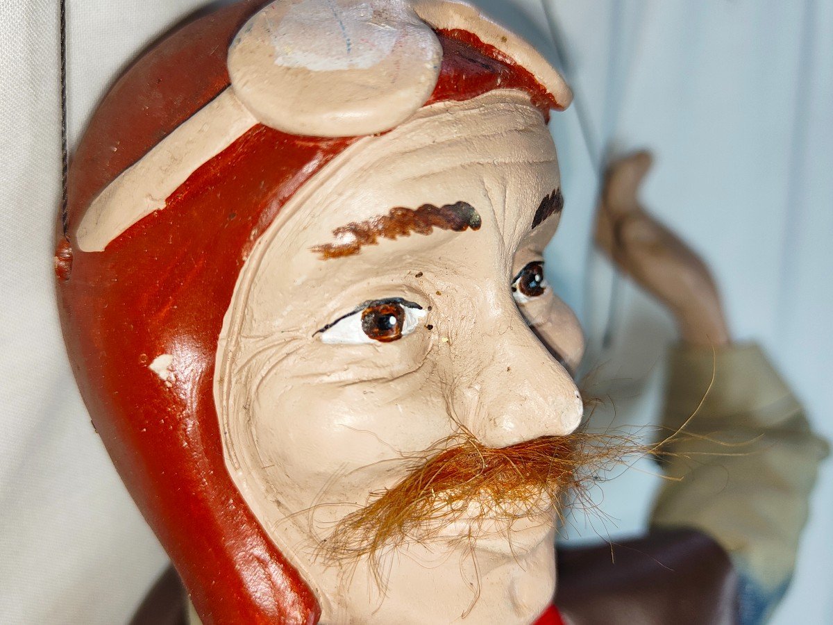 Old And Imposing French Parachutist Puppet-photo-4