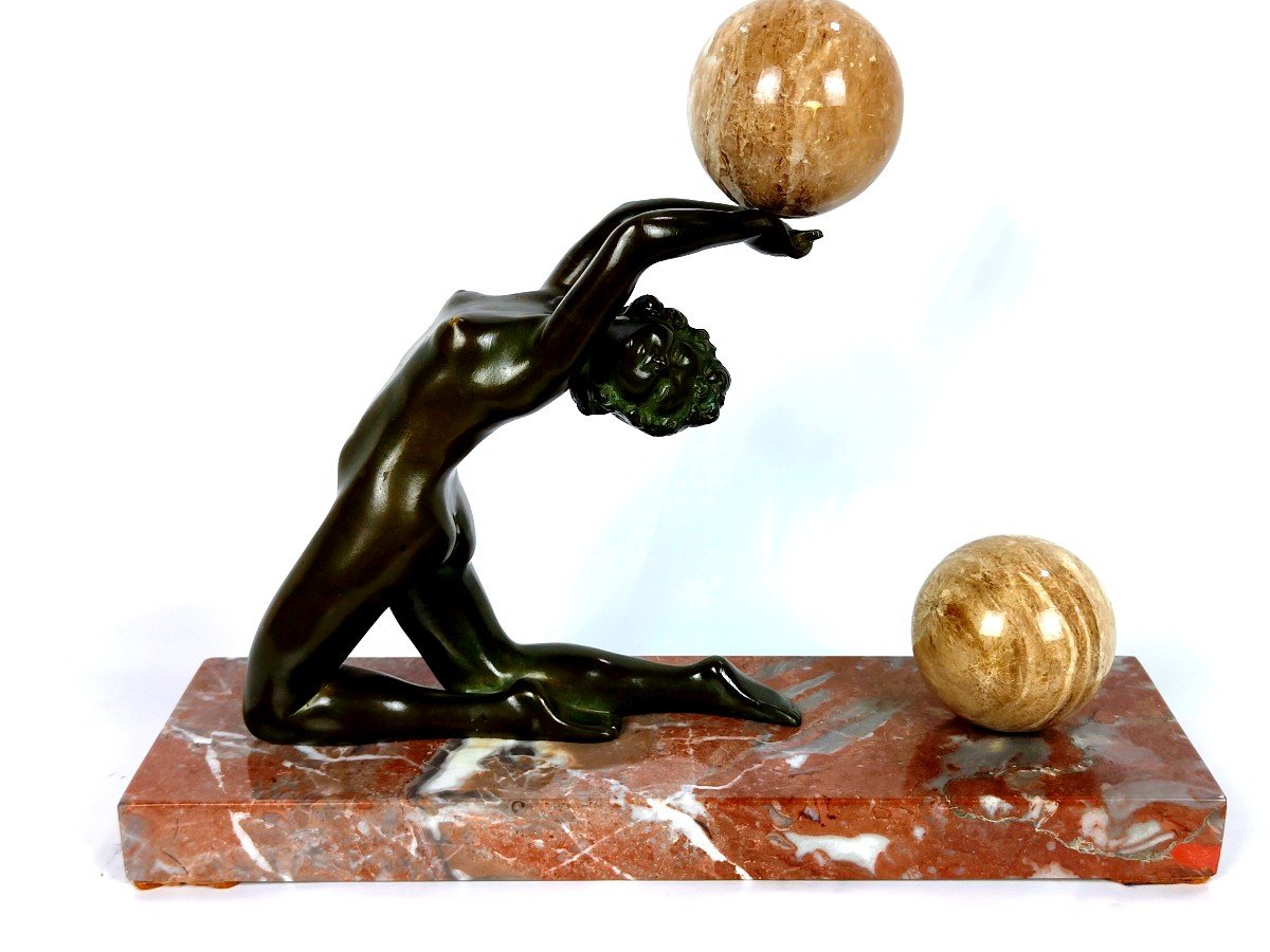 Fernand Ouillon-carrere: Bronze Modern Style 1919