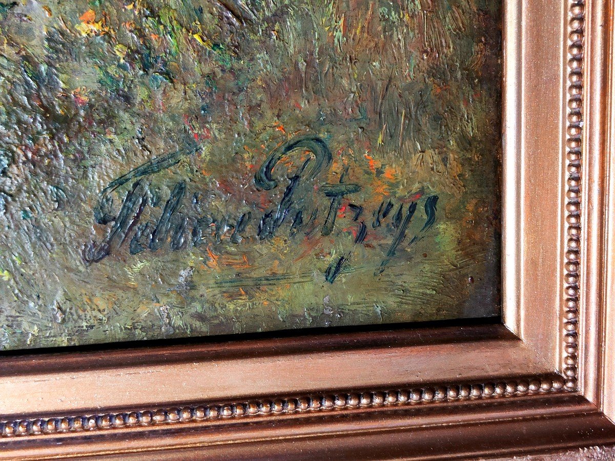 Félicie Ransy-putzeys (1853-1929): Colossal Oil On Canvas-photo-2
