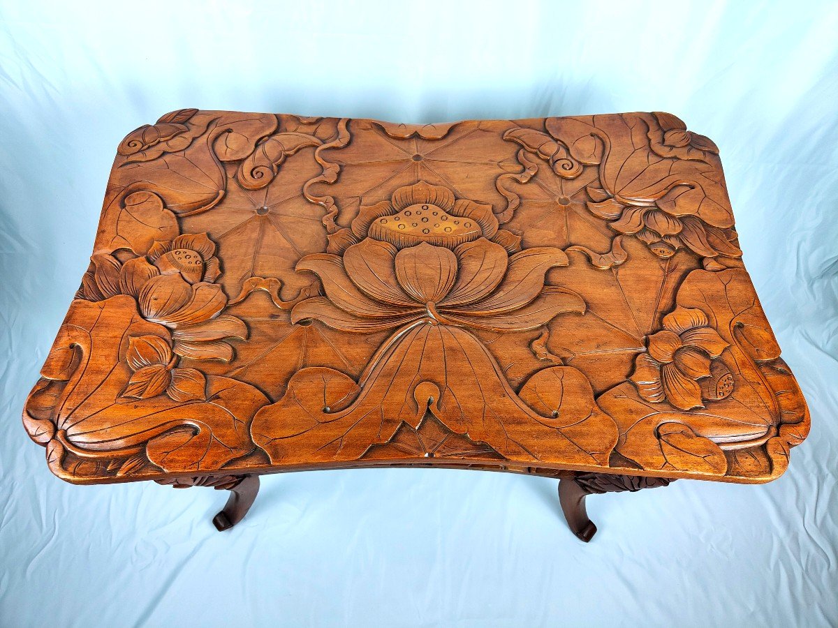 Table Art Nouveau Liberty & co 1900 JAPON-photo-2