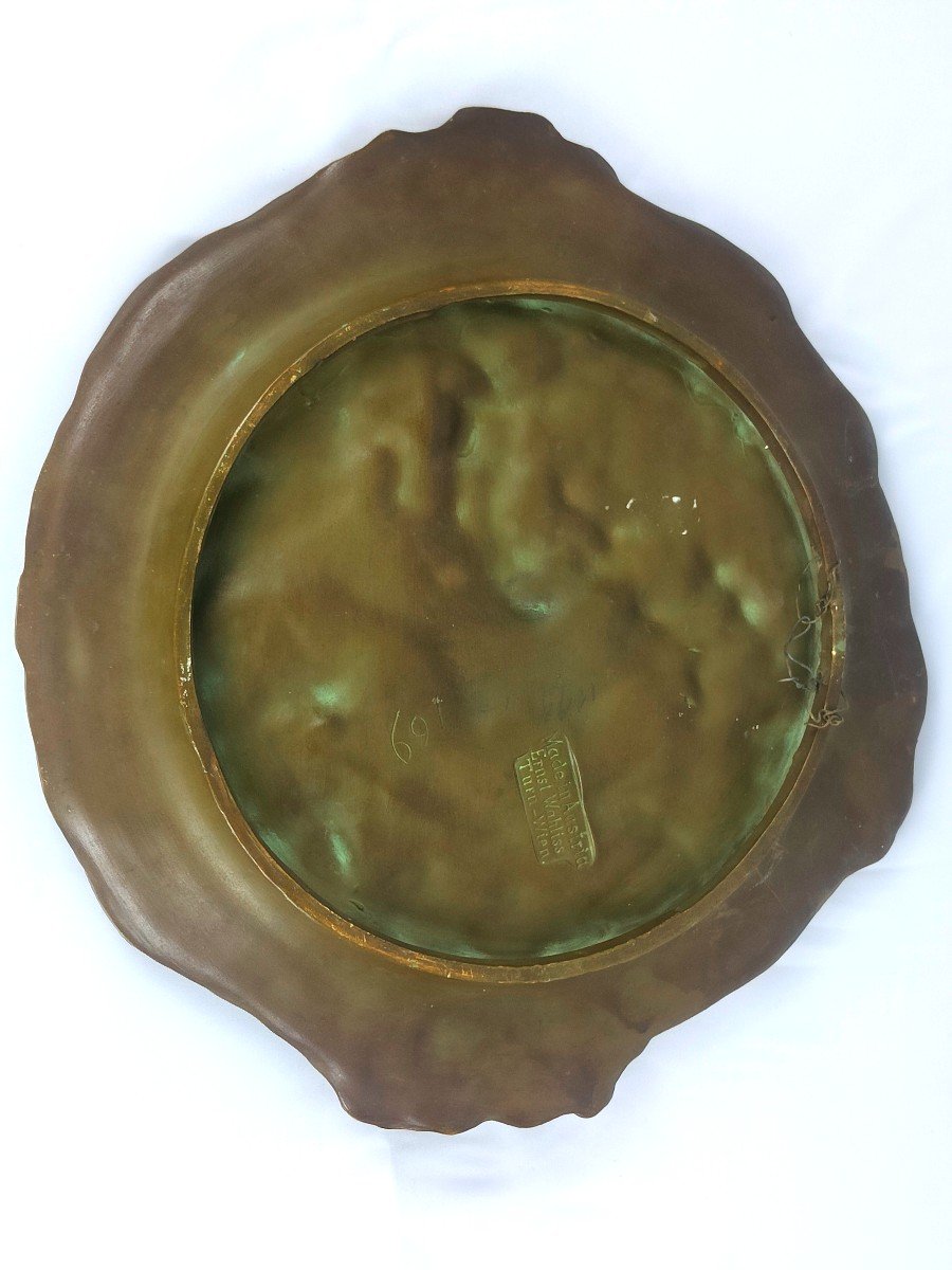 Decorative Dish Ernst Wahlis (1836-1900) - Viennese Art Nouveau - 1880/1890-photo-3