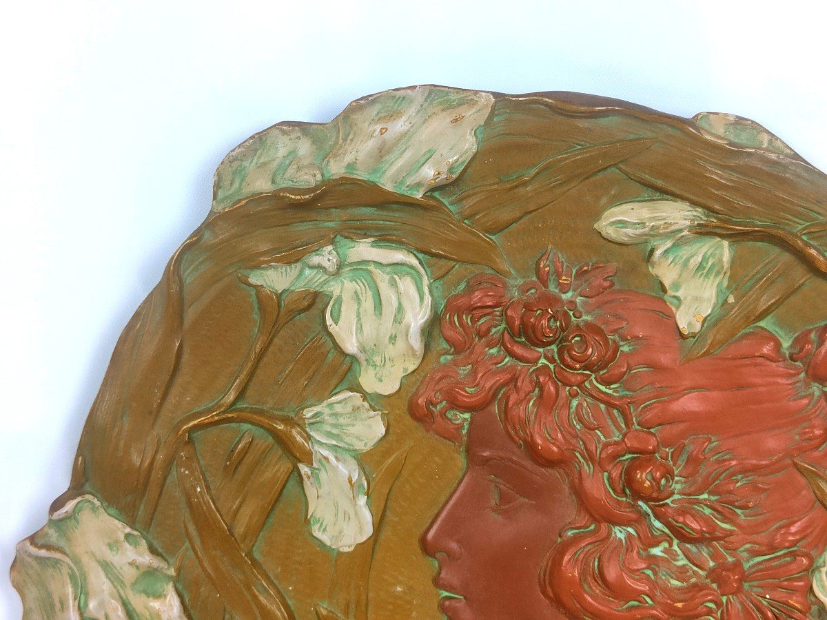 Decorative Dish Ernst Wahlis (1836-1900) - Viennese Art Nouveau - 1880/1890-photo-7