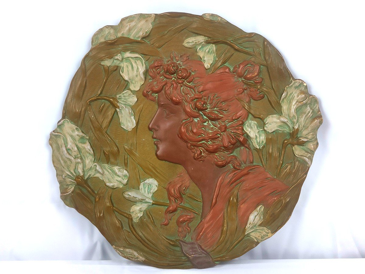 Decorative Dish Ernst Wahlis (1836-1900) - Viennese Art Nouveau - 1880/1890