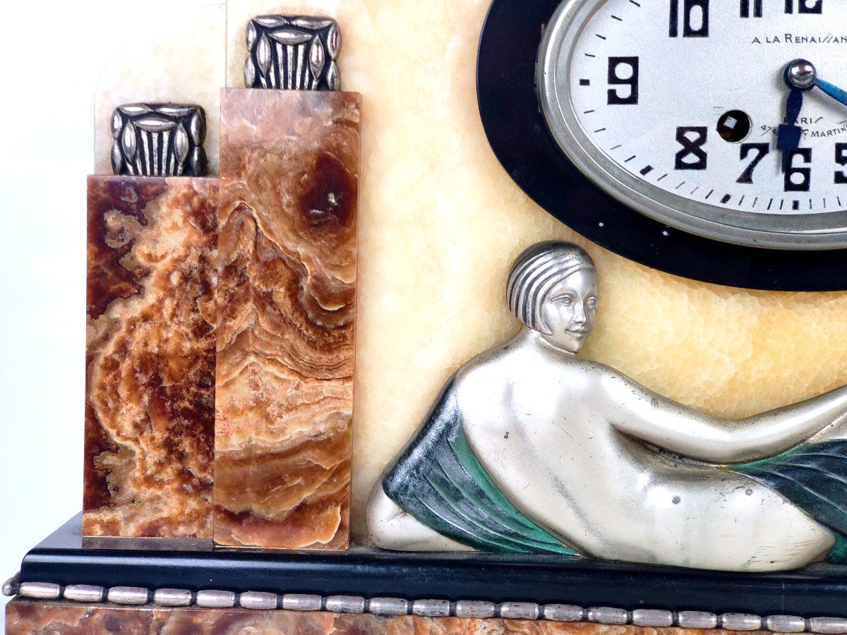 Sublime Art Deco Clock Circa 1925-photo-1