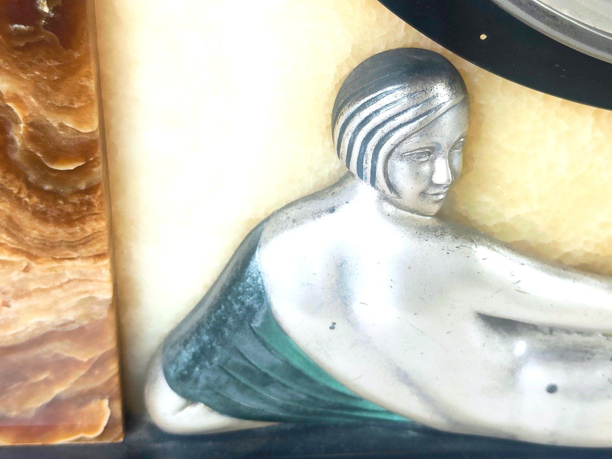 Sublime Art Deco Clock Circa 1925-photo-8