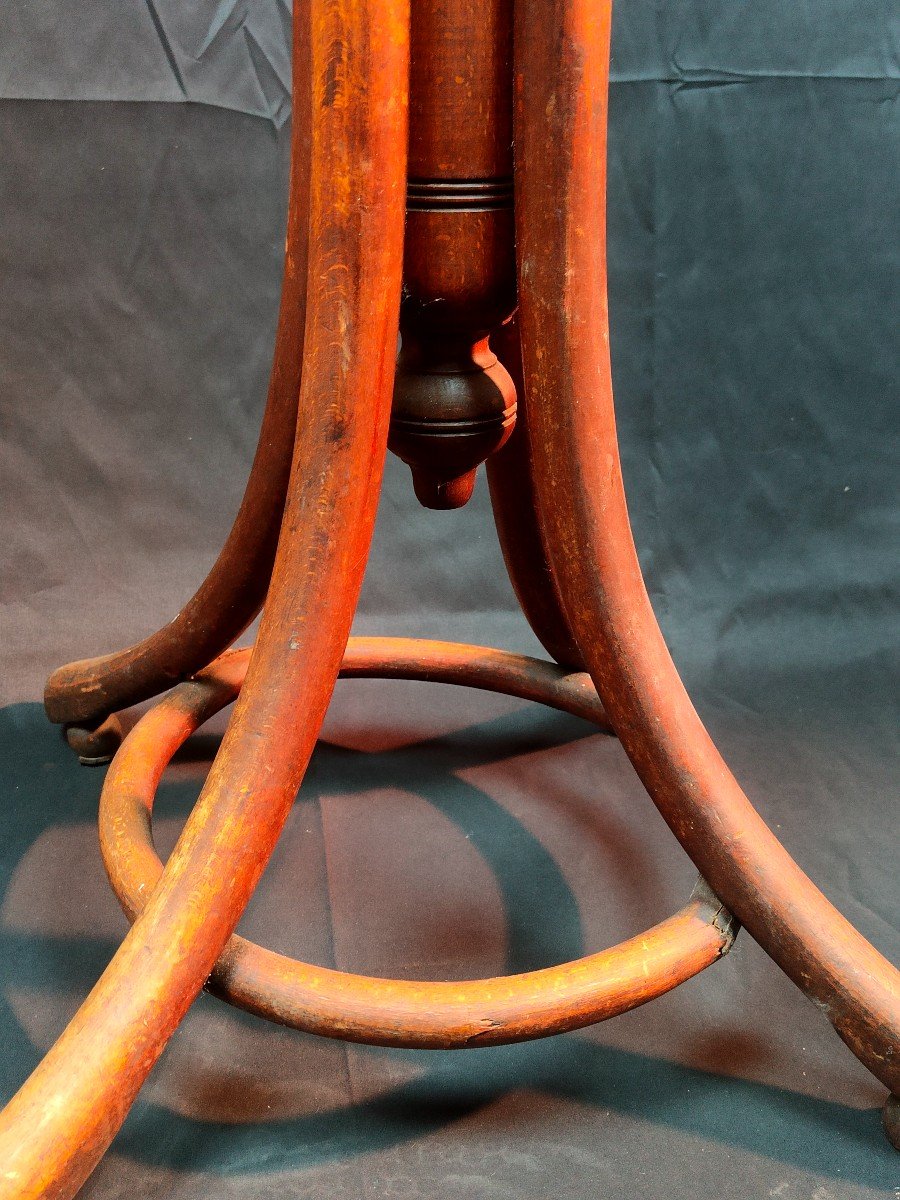 Tabouret De Coiffeur Pour Enfant - Thonet Ou Fischel - Circa 1900-photo-4