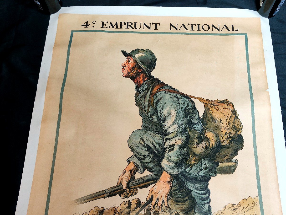 Affiche militaria Première Guerre Mondiale : Emprunt National-photo-3
