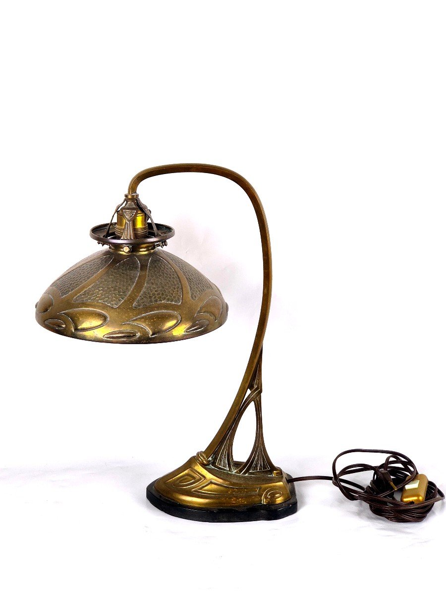 Art Nouveau Arts & Crafts Lamp-photo-2