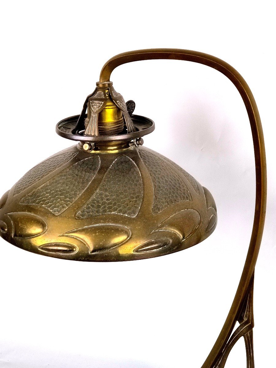 Art Nouveau Arts & Crafts Lamp-photo-3