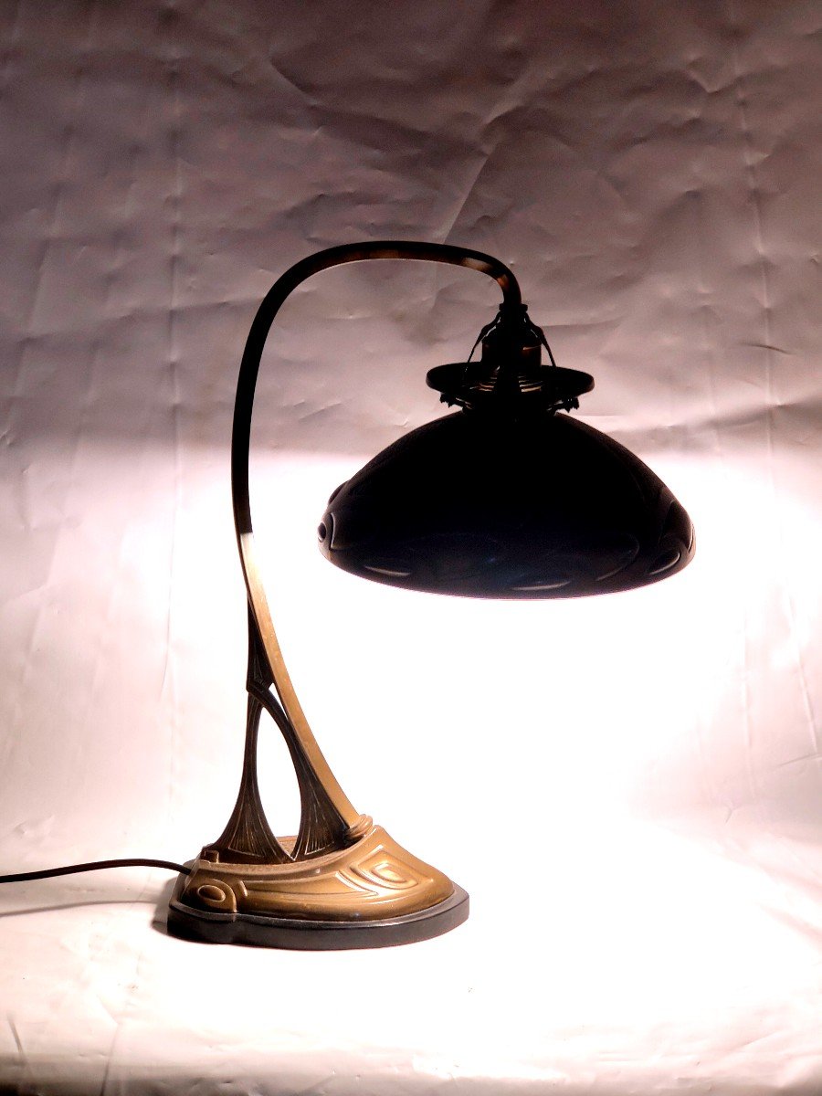 Art Nouveau Arts & Crafts Lamp-photo-8