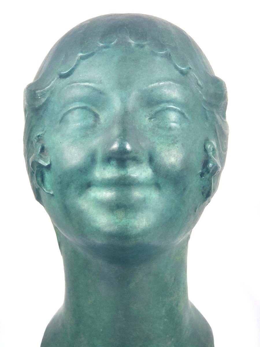 Paul Silvestre / Susse Frères : Buste En Bronze - Circa 1925-photo-2