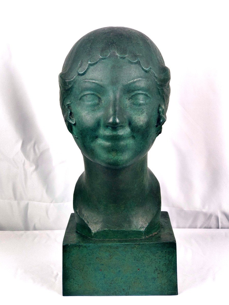 Paul Silvestre / Susse Frères : Buste En Bronze - Circa 1925