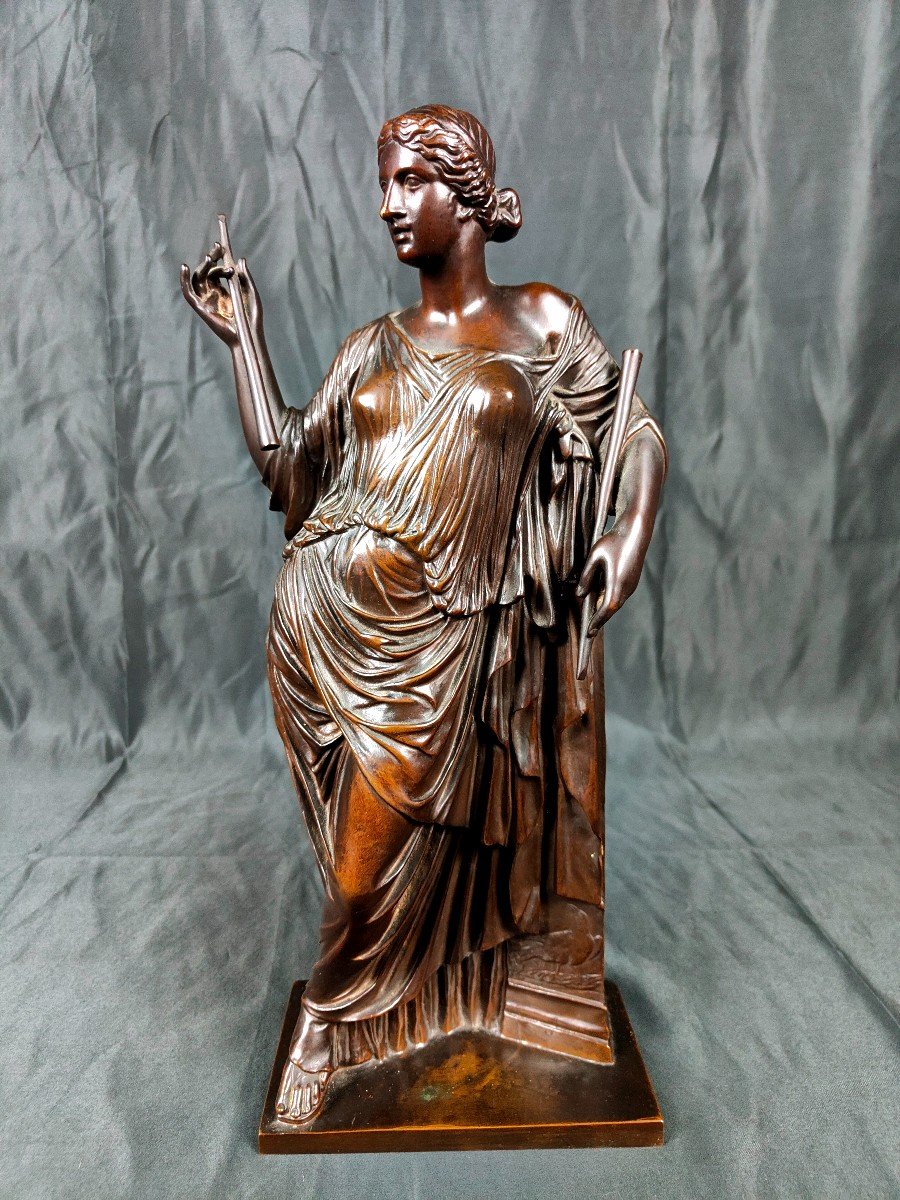 Bronze 19th Century Euterpe By Collas